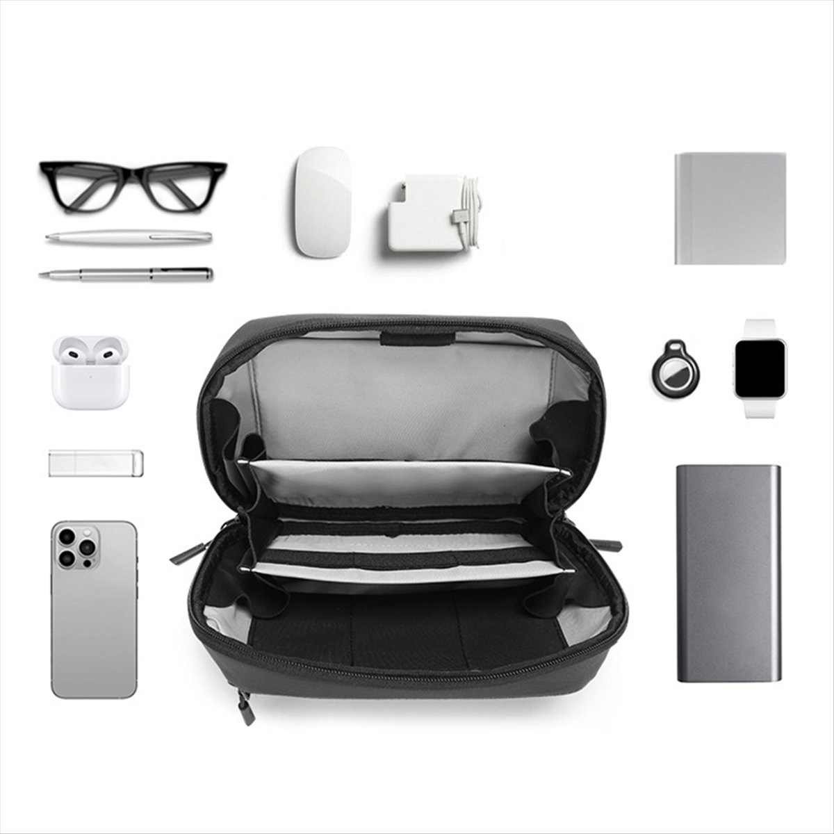 ☶❈＊♥AC1579-Waterproof Tech Pou - Tech Accessories Storage review and price