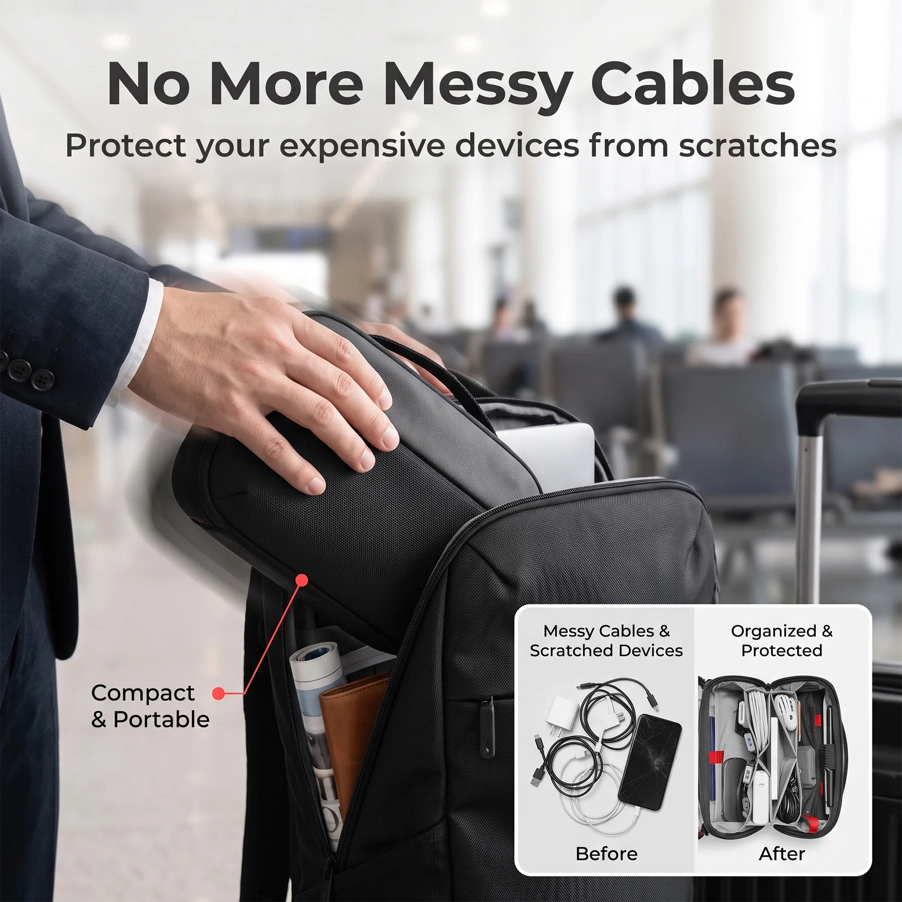 Travel Tech Organizer Pouch, W - Tech Accessories Storage review and price